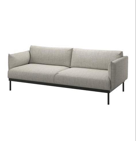 Ikea Applaryd 3-zitsbank - Lichtgrijs - Zo goed als nieuw, Ophalen, Driepersoons, 75 tot 100 cm, Zo goed als nieuw
