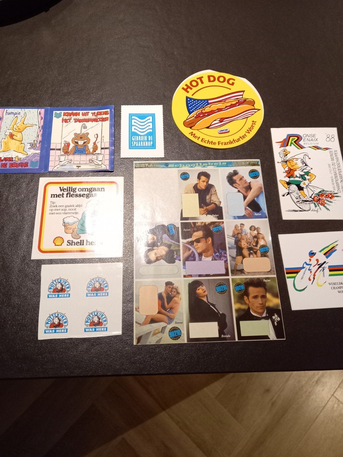 Jaren 80 stickers, Verzamelen, Ophalen of Verzenden, Zo goed als nieuw