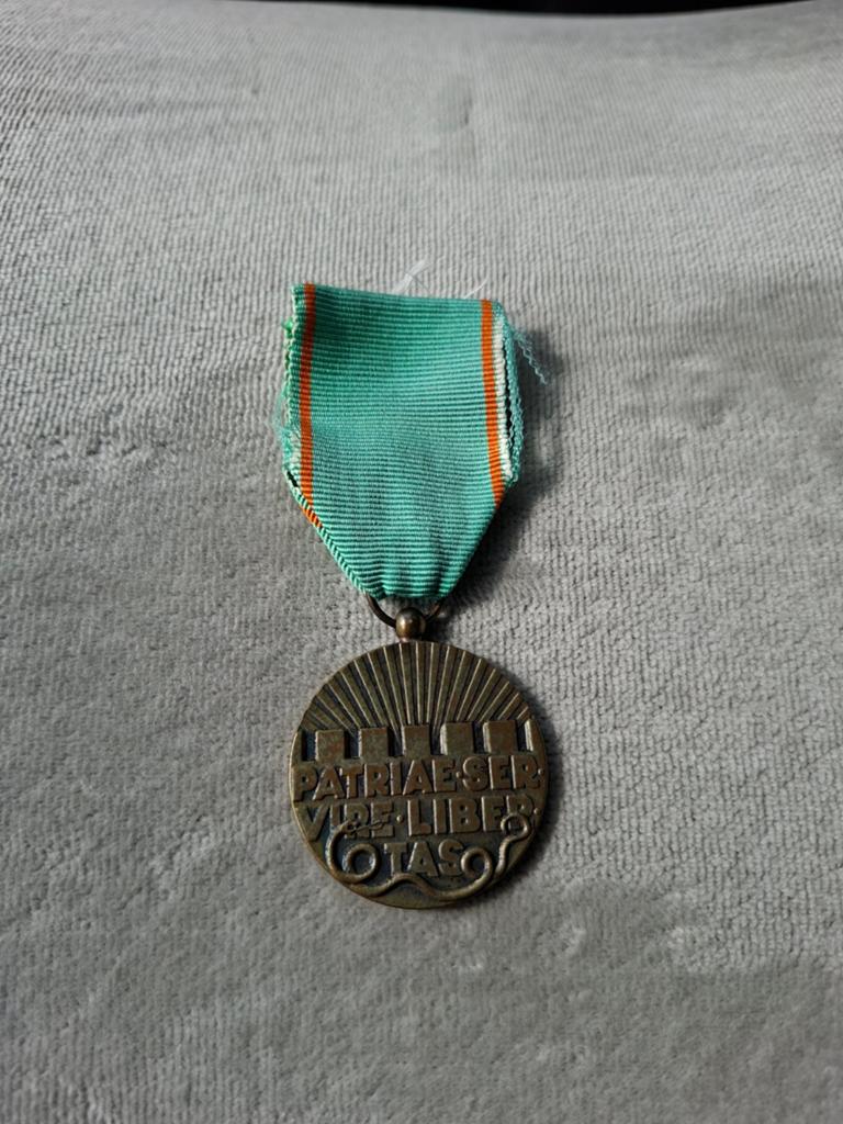 Bronzen vrijwilligersmedaille openbare orde en veiligheid, Ophalen of Verzenden, Overige soorten, Nederland, Lintje, Medaille of Wings