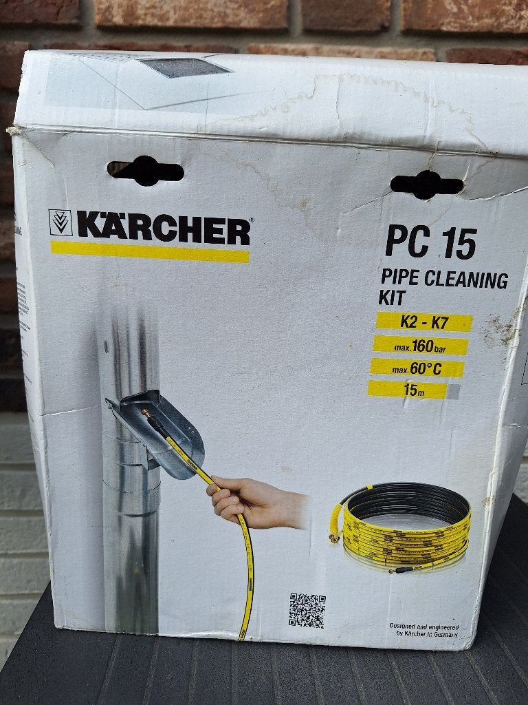 Karcher PC 15 rioolreinigingsset, Ophalen of Verzenden, Zo goed als nieuw, Elektrisch, Karcher terras reiniger