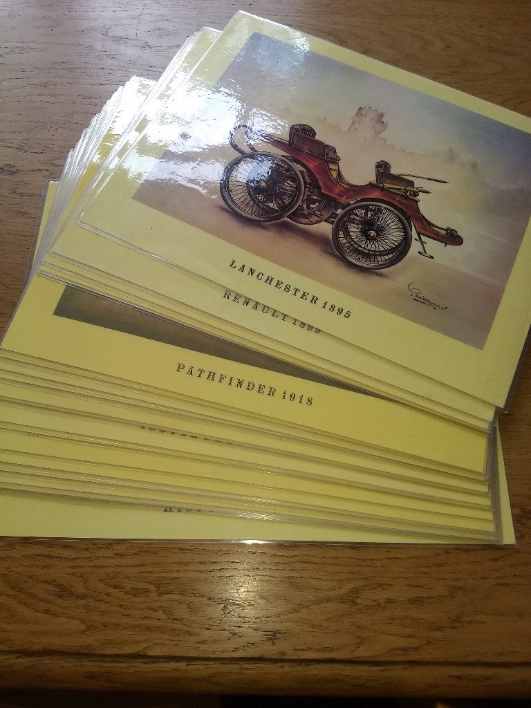 Auto  Placemat     20 stuks, Ophalen of Verzenden, Zo goed als nieuw, Overig