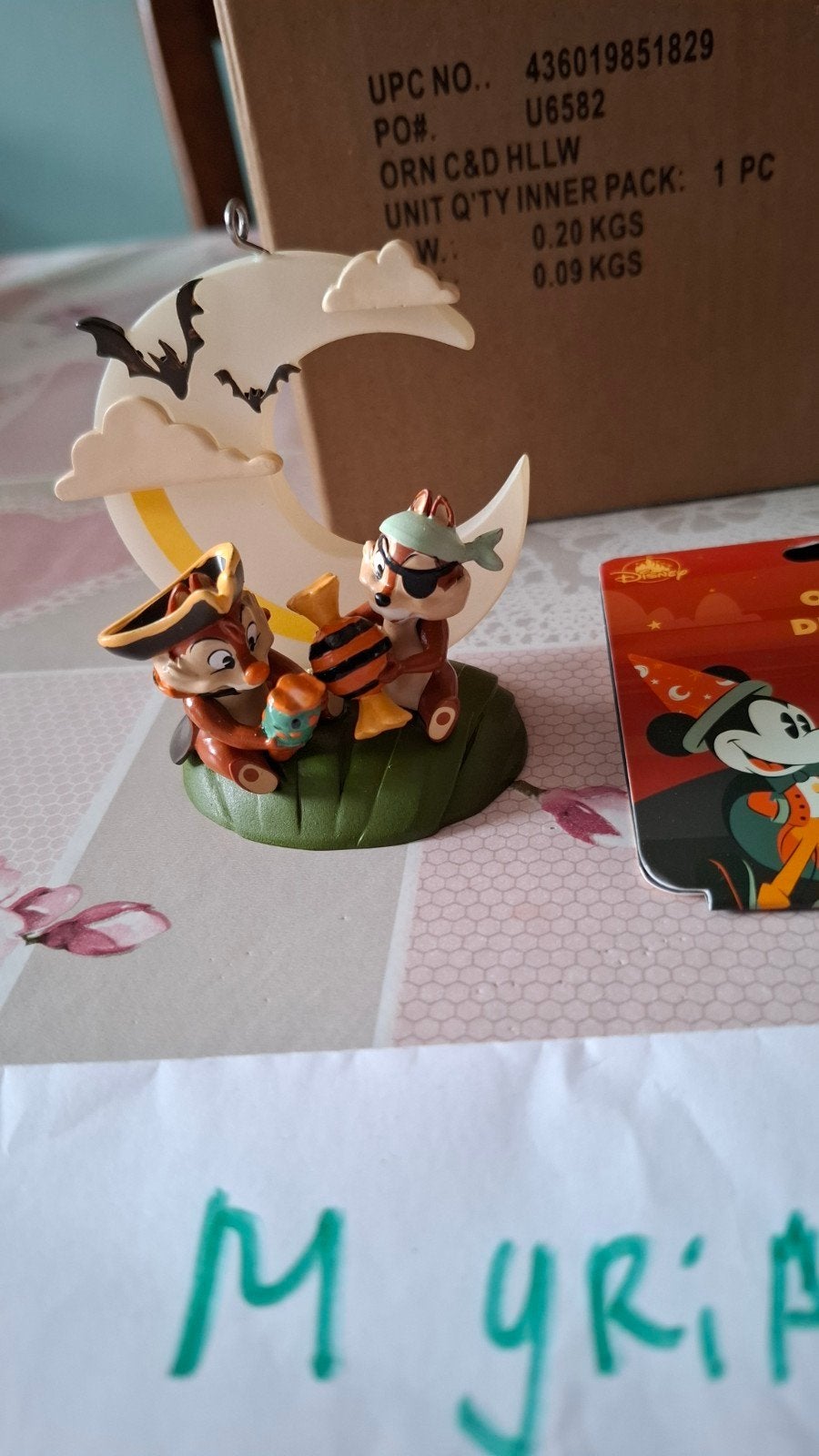 Disney Chip and Dale Halloween ornament, Verzamelen, Ophalen of Verzenden, Overige figuren, Zo goed als nieuw, Beeldje of Figuurtje