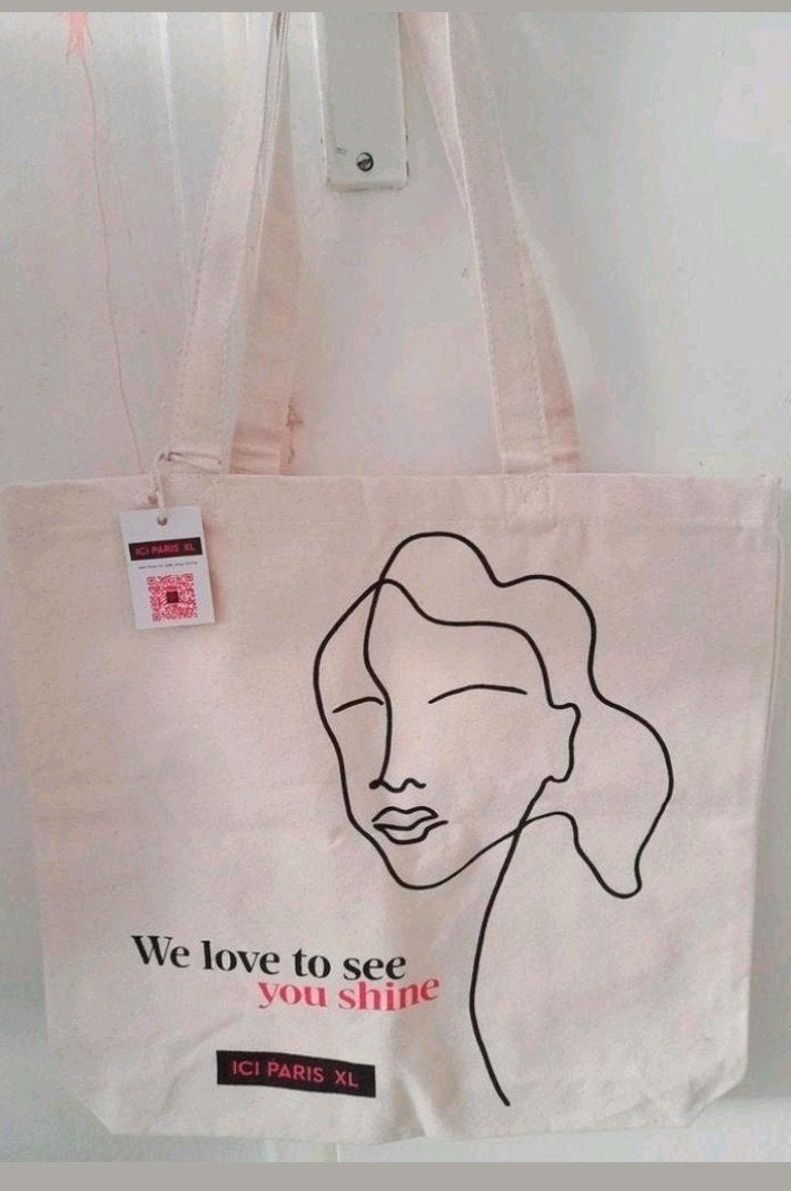 Nieuwe ICI PARIS XL Tote Bag - Stijlvol en Ongebruikt, Ophalen of Verzenden, Nieuw, Beige, Schoudertasje
