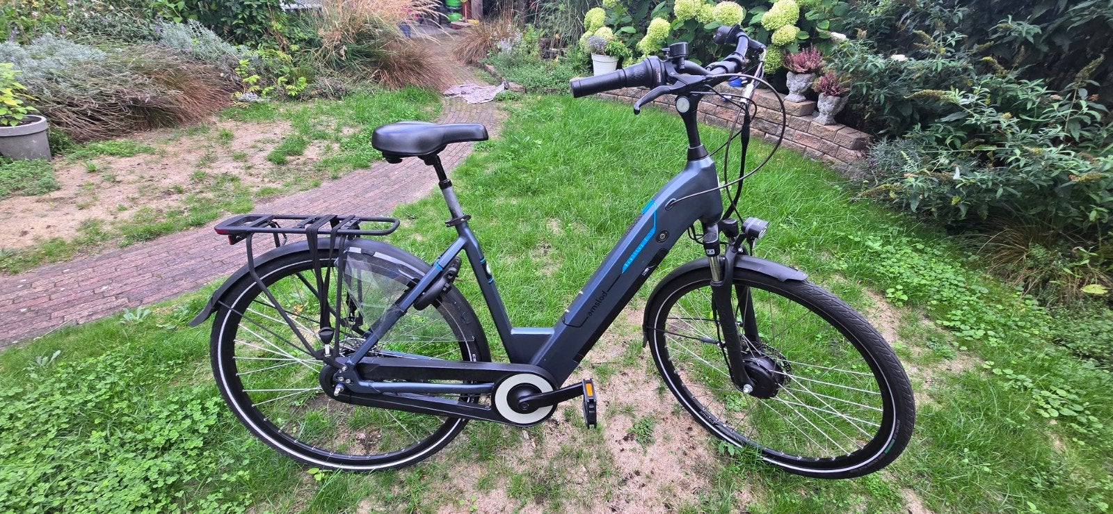 Amslod Hamilton F-MV Elektrische Fiets, (Extra) lage instap, Zo goed als nieuw, 50 tot 53 cm, Schijfrem