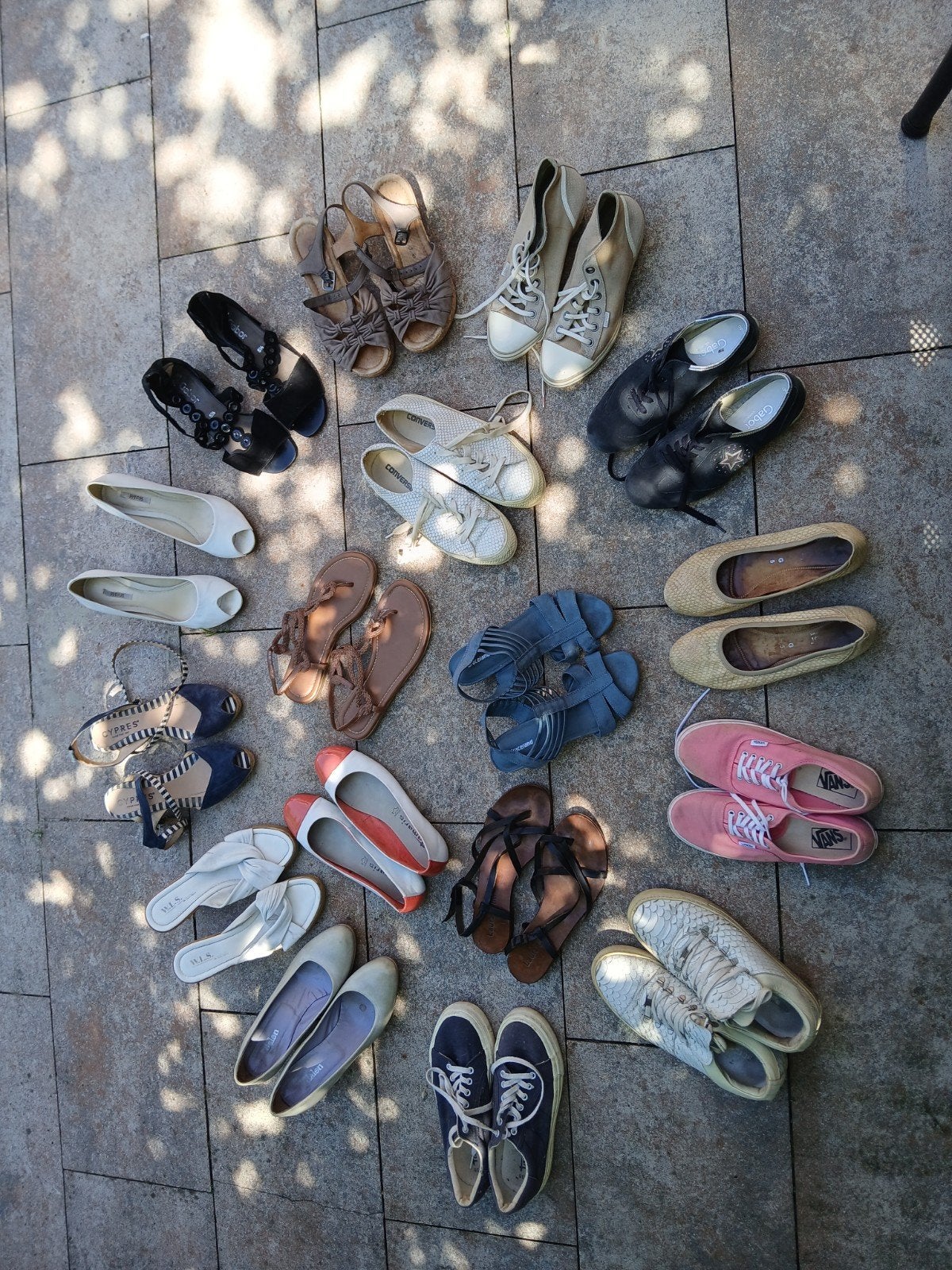 Pakket van 17 paar damesschoenen in de maten: 38 - 38,5 - 39, Overige kleuren, Overige typen, Gabor, Ophalen of Verzenden