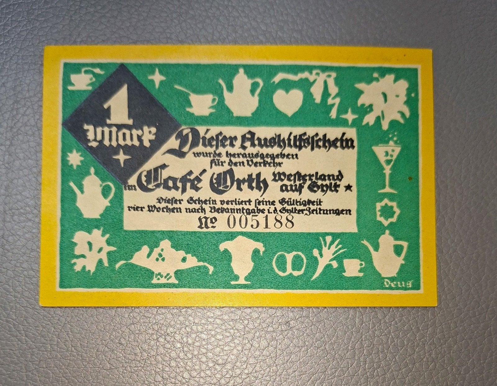 Duits Notgeld Westerland/ Sylt Noodgeld, Ophalen of Verzenden, Duitsland