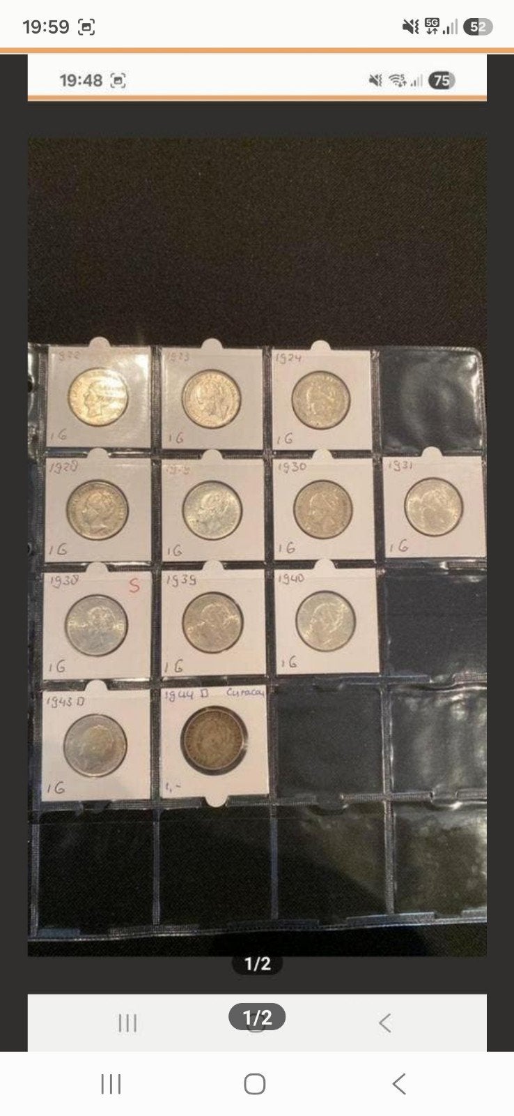 Wilhelmina zilveren guldens, Ophalen of Verzenden, Koningin Wilhelmina, 1 gulden, Zilver