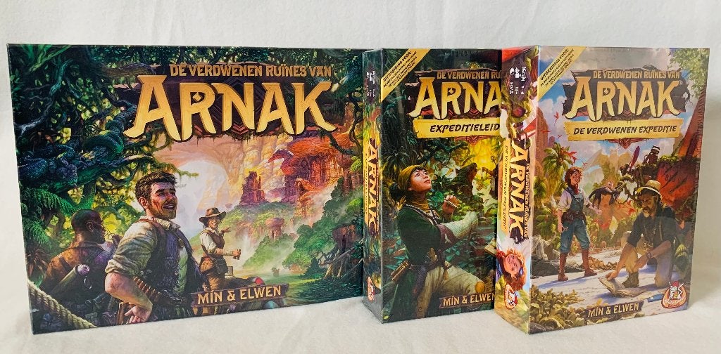 De verdwenen ruïnes van : Arnak incl 1e en 2e uitbreiding, White Goblin Games, Nieuw, Ophalen of Verzenden, Een of twee spelers