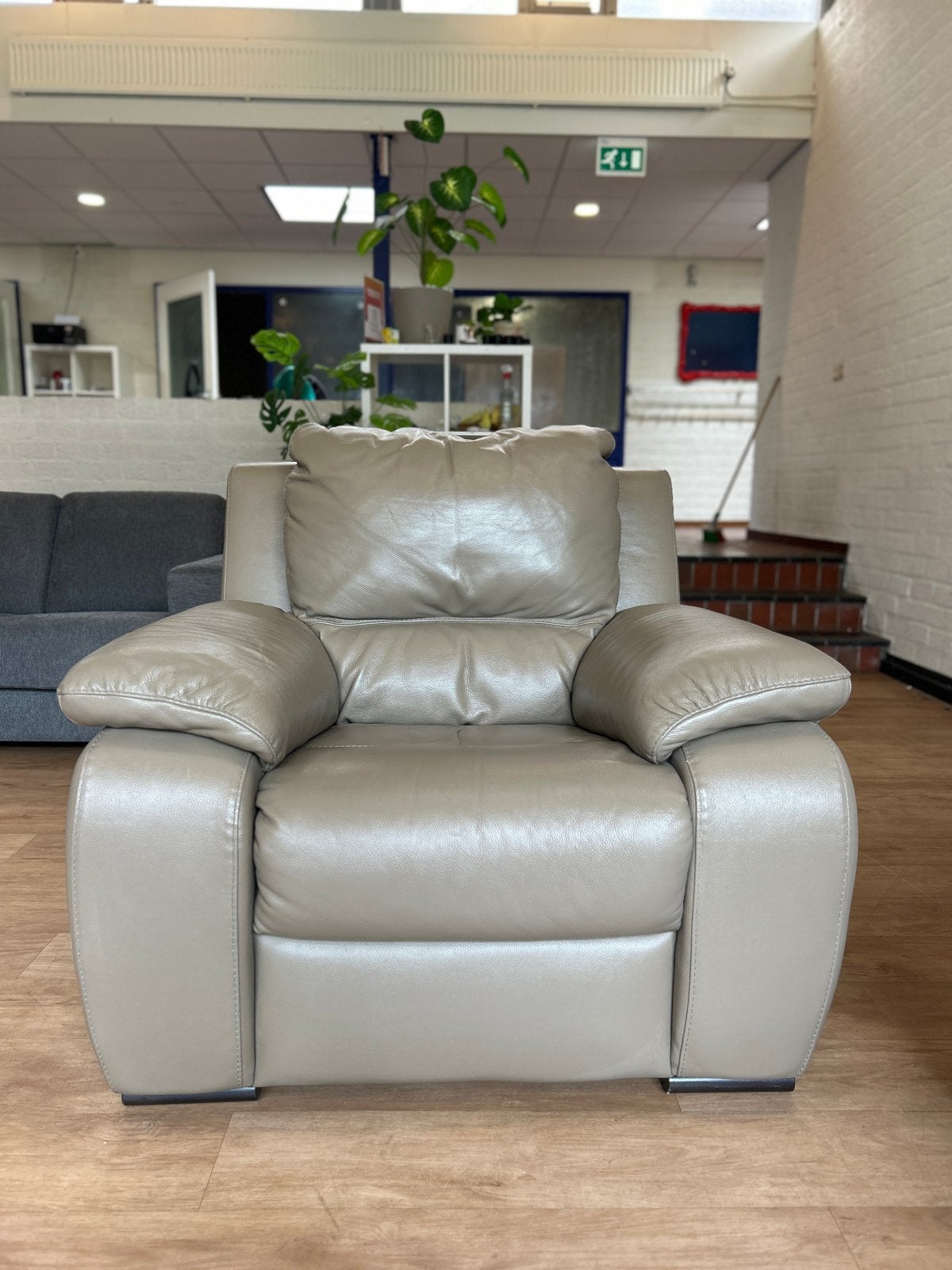 Calia Italia Relaxset | 3-zitsbank + 2 fauteuils | Echt leer, Huis en Inrichting, Luxe Italiaans, Driepersoons, Ophalen of Verzenden