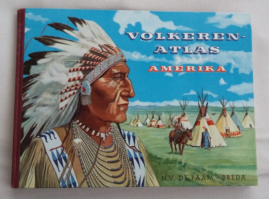 VOLKEREN ATLAS AMERIKA Compleet De Faam Breda, Ophalen of Verzenden, Zo goed als nieuw, Faam, Plaatjesalbum