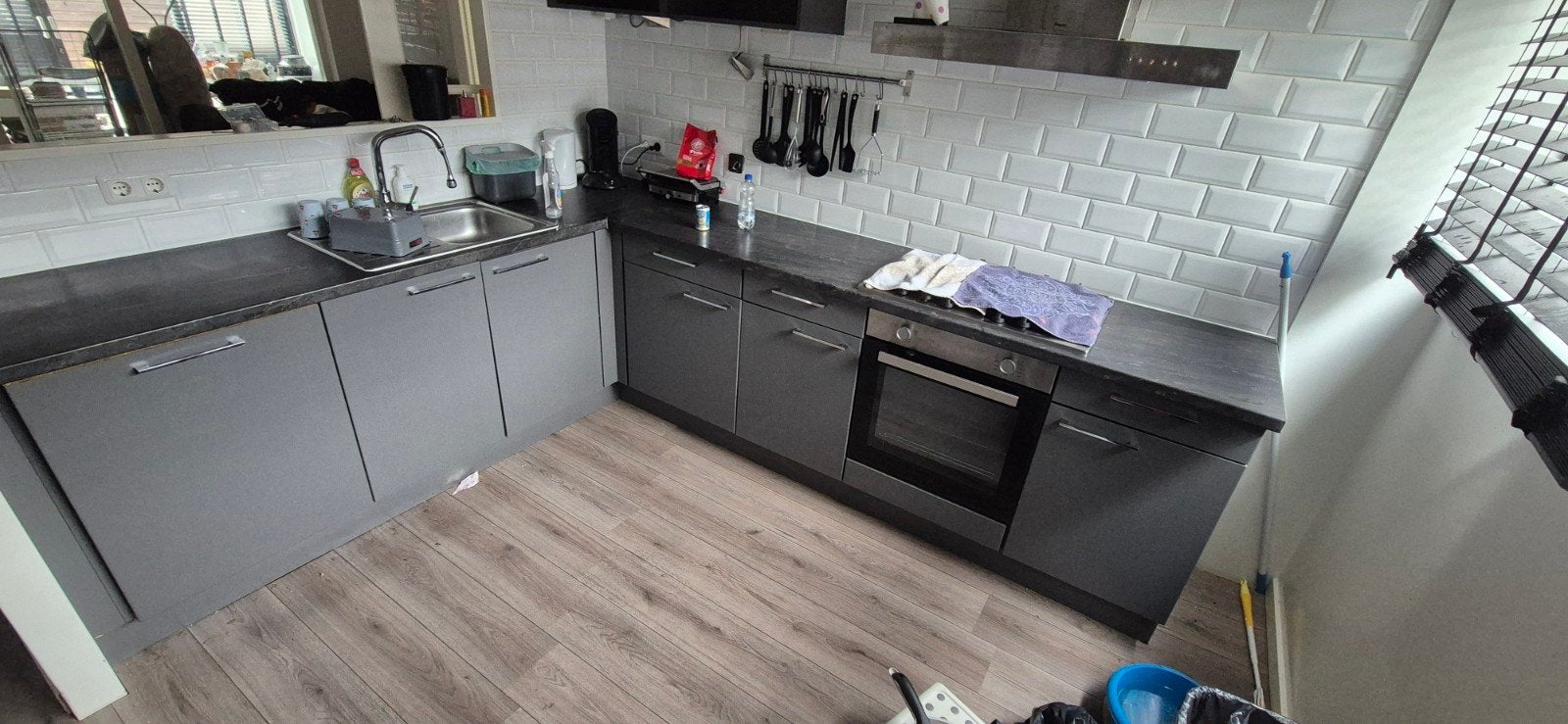 Complete hoekkeuken te koop – inclusief extra nieuw werkblad, Ophalen, Hoekkeuken