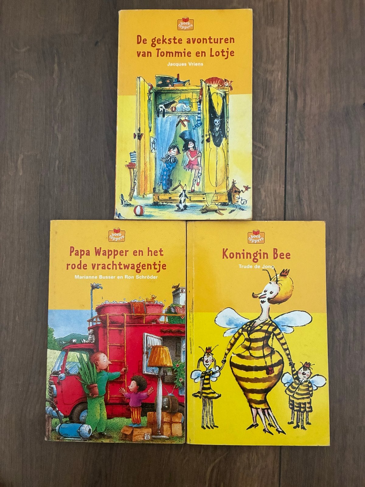 3 kinderboeken: Tommie & Lotje, Papa Wapper, Koningin Bee, Boeken, Ophalen of Verzenden, Gelezen, Fictie algemeen