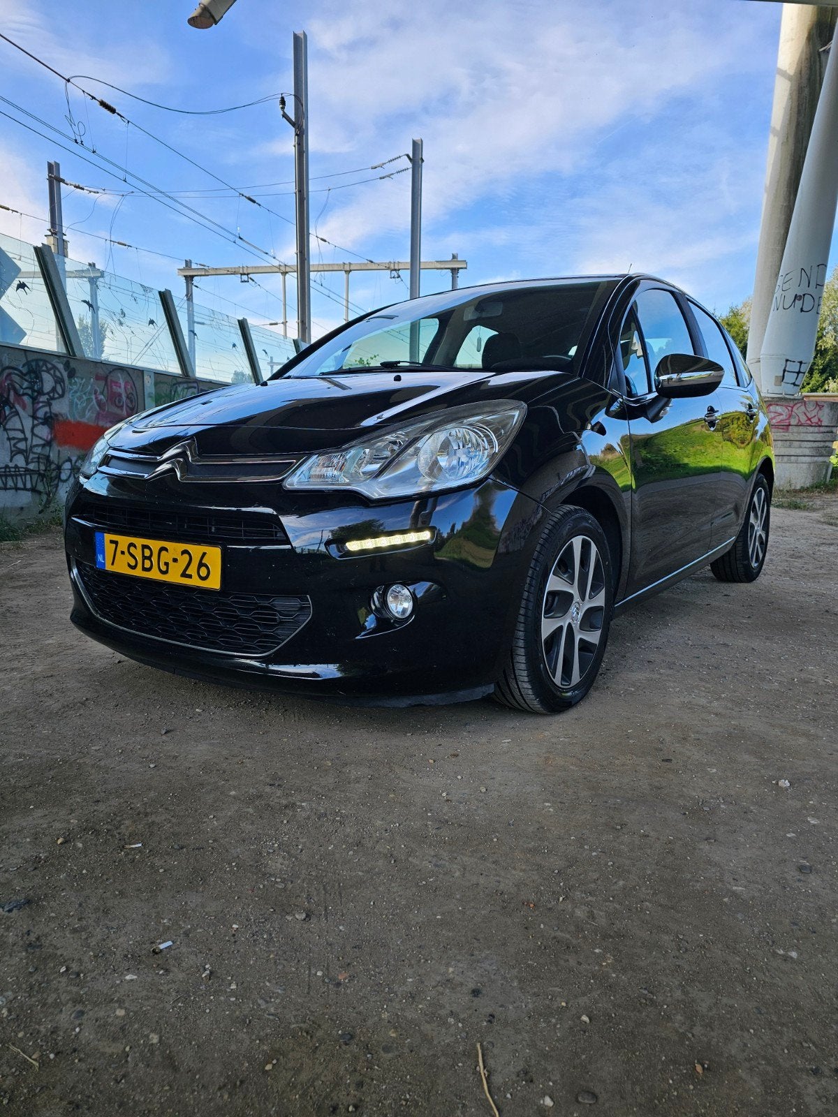 Citroën C3 1.2 VTI (5 deurs, airco, NL auto), Auto's, Dealer onderhouden, Zwart, Leder en Stof, Zwart