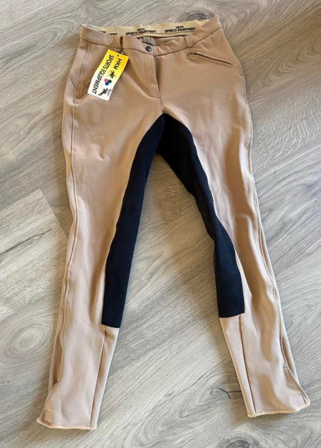 HKM Sports Equipment rijbroek beige maat 42/L, Dieren en Toebehoren, Paardrijkleding, Dressuur, Nieuw, Beige, Dames
