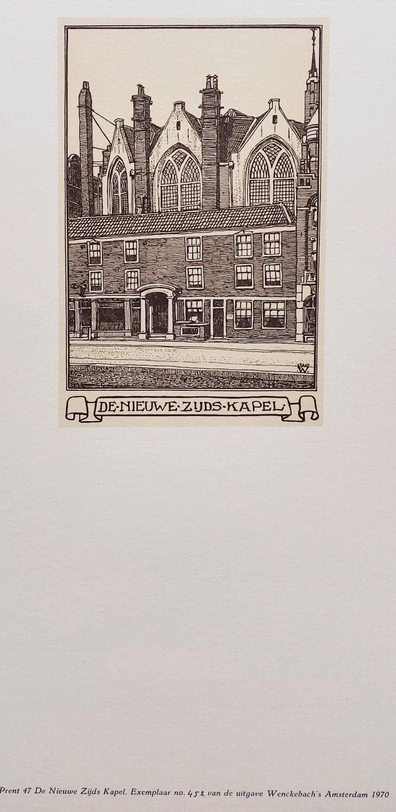 Amsterdam ... De Nieuwe Zijds Kapel .. L.W.R. Wenckebach.

N, Ophalen of Verzenden