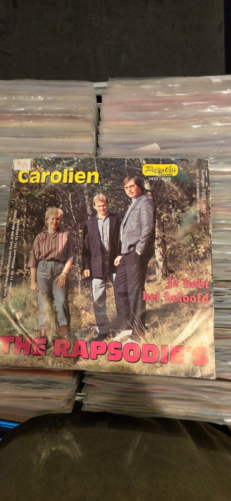 The Rapsodies - Carolien / Je hebt het beloofd (Vinyl Single, Ophalen, Gebruikt, 7 inch, EP
