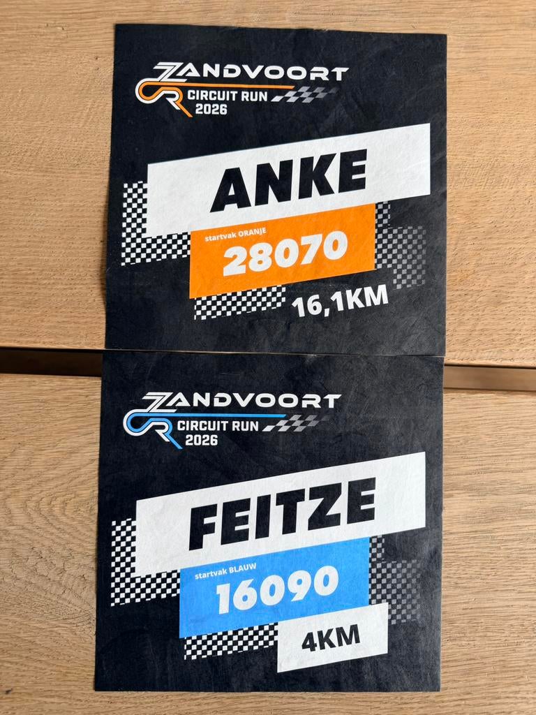 Startbewijzen Zandvoort Circuit Run, Ophalen of Verzenden, Zo goed als nieuw, Overige typen, Overige merken