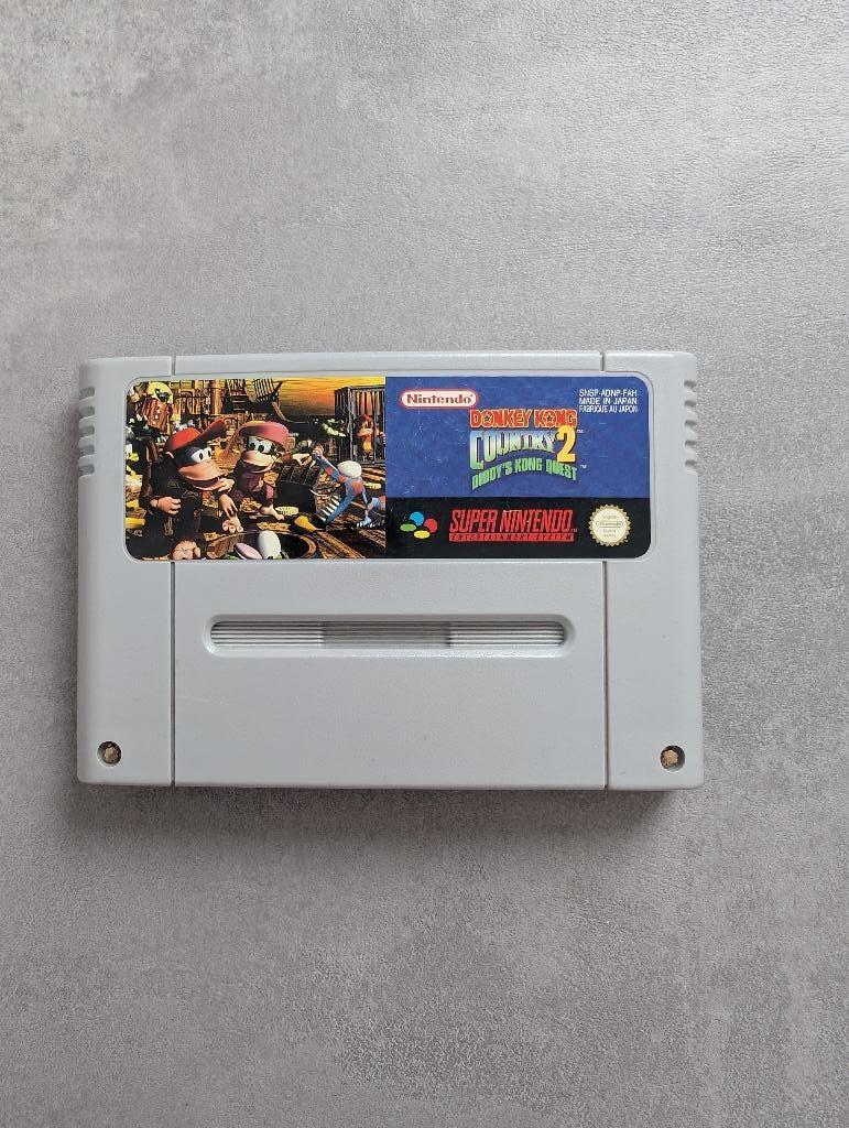 Donkey kong country 2 diddy's kong quest Snes, Avontuur en Actie, 2 spelers, Ophalen of Verzenden, Zo goed als nieuw