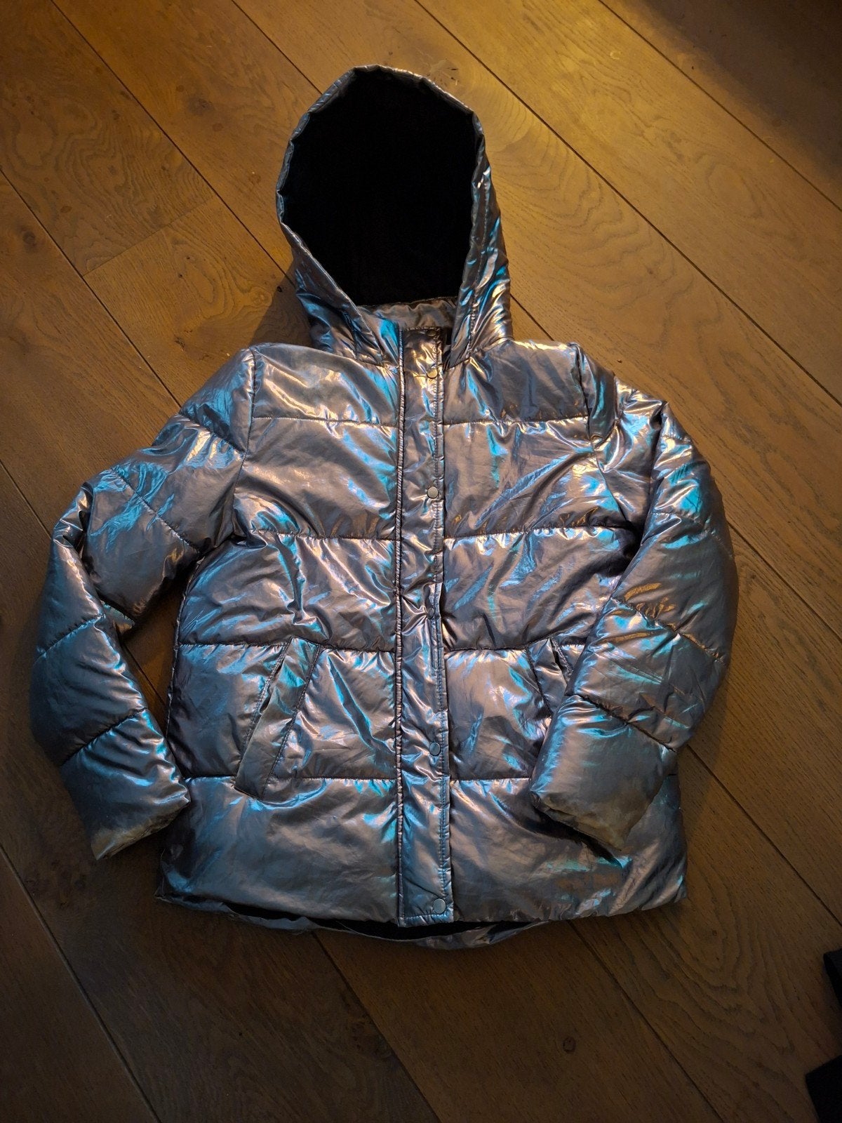 Mango Sport metallic pufferjack - Maat S, Mango Sport, Ophalen of Verzenden, Maat 38/40 (M)