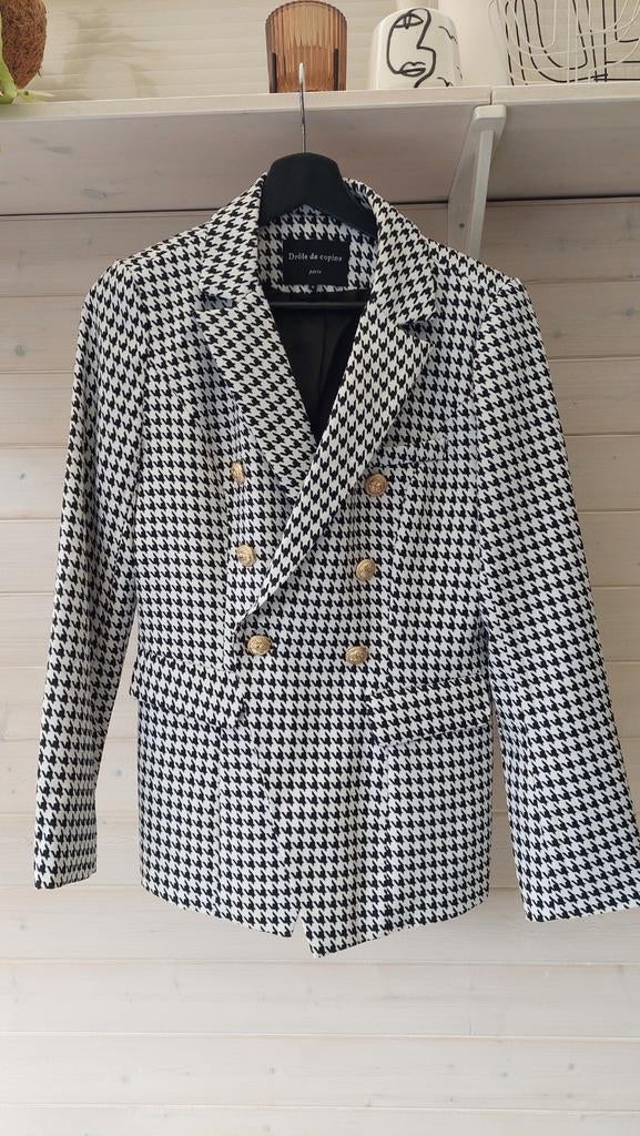 Blazer met gouden knopen - Drole de Copine Paris, Kleding | Dames, Zwart, Ophalen of Verzenden, Maat 36 (S), Drole de Copine Paris