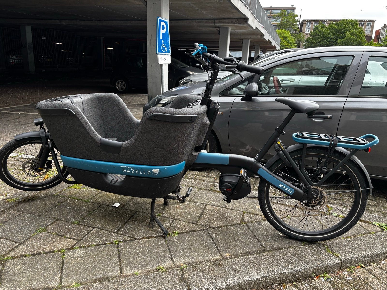 Gazelle Makki Load Bakfiets 2025, Zo goed als nieuw, Fietsen en Brommers, Fietsen | Bakfietsen, Ophalen, 3 kinderen, Elektrisch