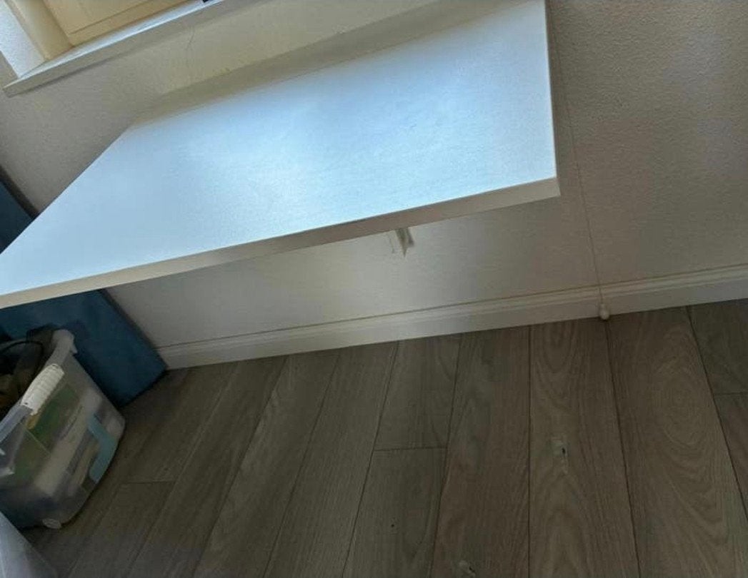 Ikea Norberg opklap bureautje/ tafeltje, Huis en Inrichting, Tafels | Eettafels, 50 tot 100 cm, Rechthoekig, Nieuw, Tot twee personen
