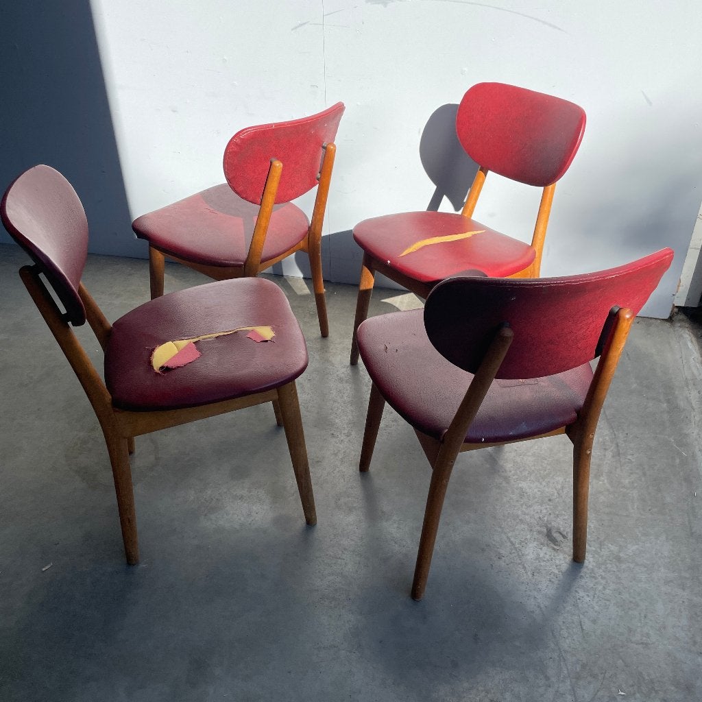 🟡 4x Pastoe SB11 berken eettafelstoel, Cees Braakman 1960s, Huis en Inrichting, Stoelen, Gebruikt, Vintage modern, Ophalen of Verzenden