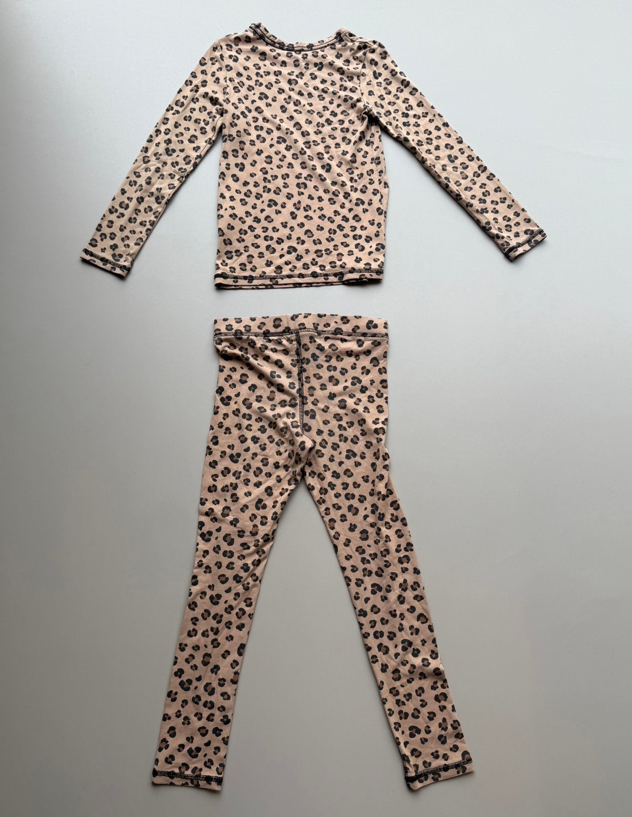 H&M luipaard set trui legging maat 110/116, Kinderen en Baby's, Kinderkleding | Maat 110, Ophalen of Verzenden, Gebruikt, Meisje