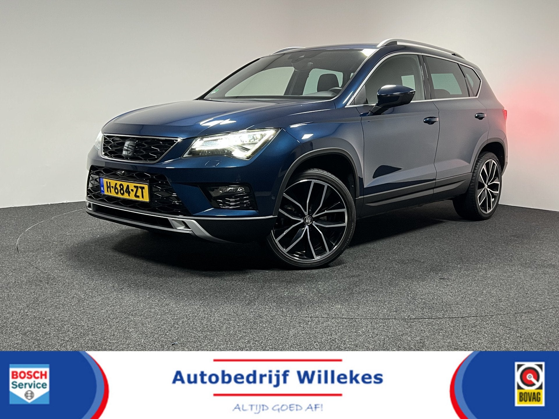 SEAT Ateca 1.5 TSI Xcellence Business Intense | NAVI | TREKH, Auto's, 4 cilinders, 150 pk, Blauw, Origineel Nederlands