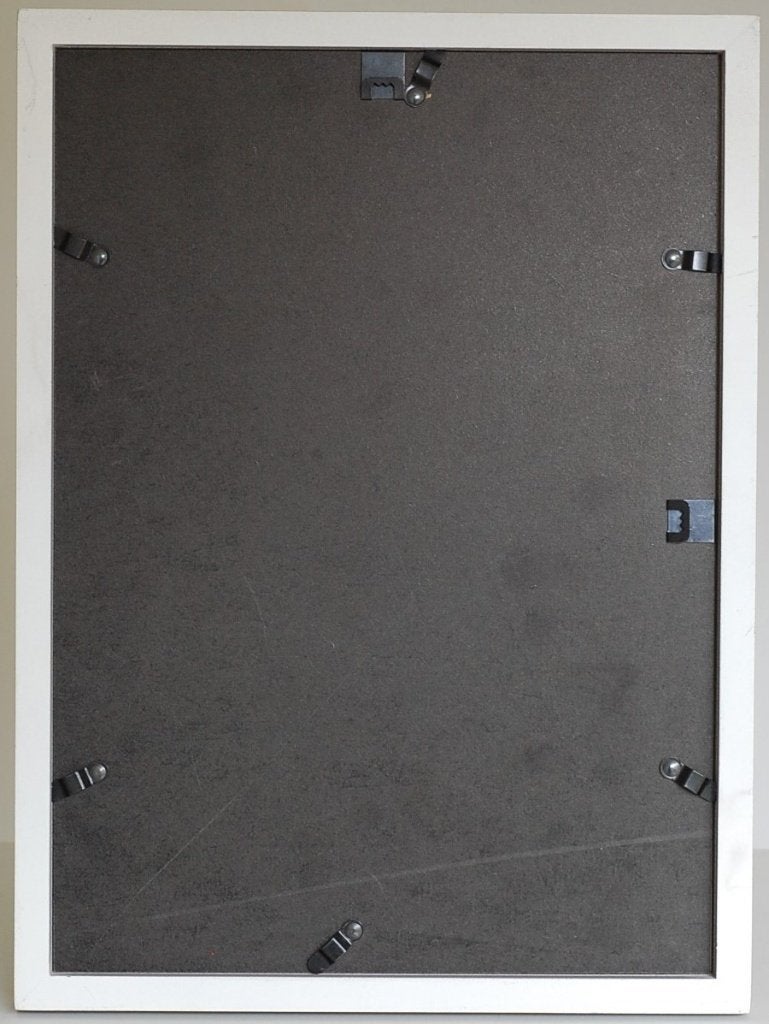 Grijze fotolijst met passe-partout 20x30 cm, Audio, Tv en Foto, Geen, Grijs, Standaard fotolijst, Zo goed als nieuw