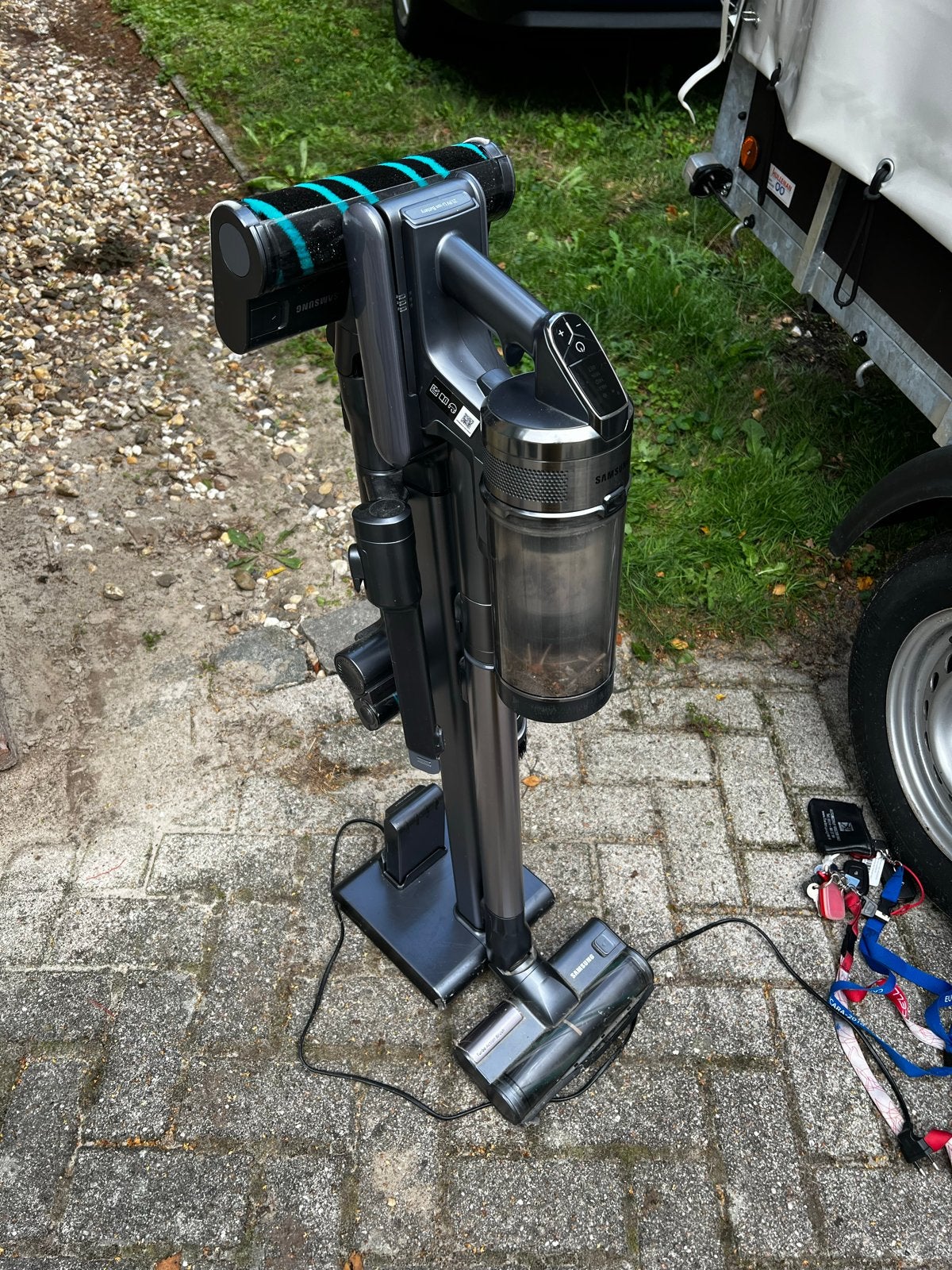 Samsung Jet 90 Complete steelstofzuiger, Gebruikt, Draadloos, Ophalen of Verzenden, Reservoir