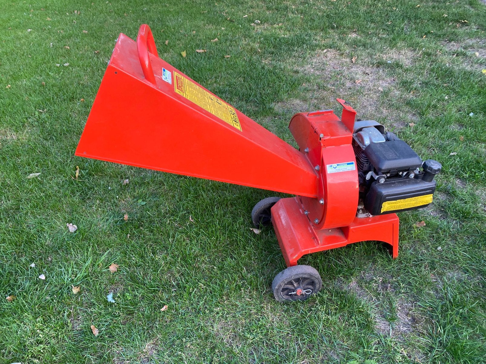 Houtversnipperaar 5pk benzine tot 5cm stammen, Ophalen, Zo goed als nieuw, Benzine