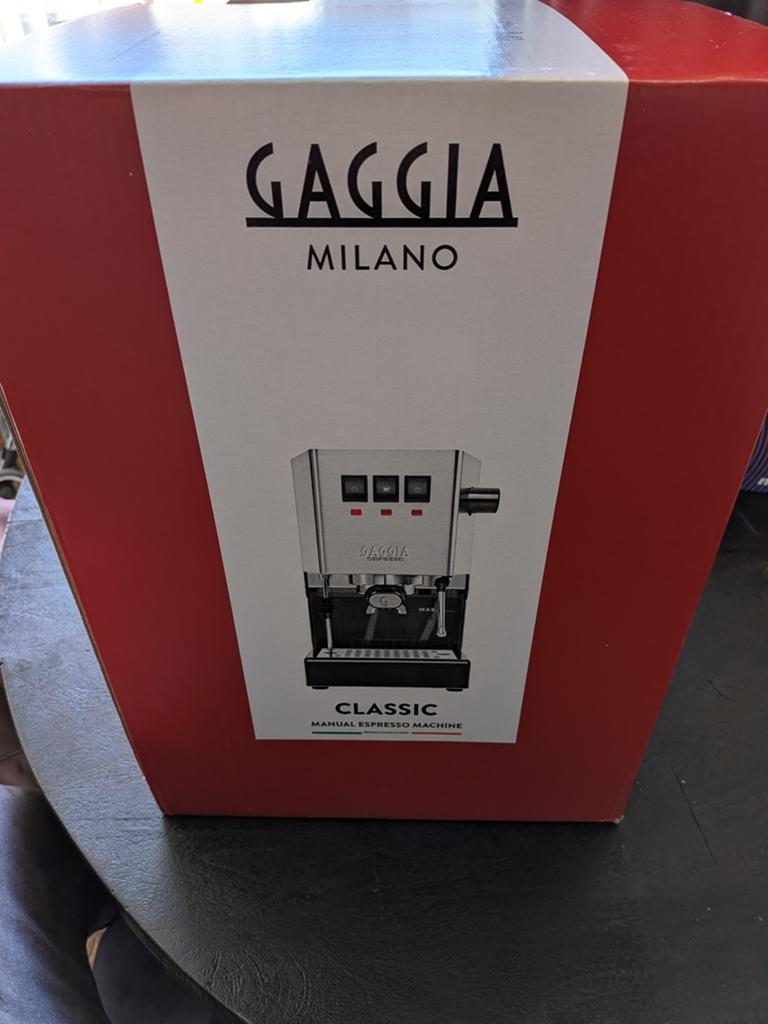Nieuwe Gaggia Classic Espressomachine (ongeopend), Witgoed en Apparatuur, Koffiezetapparaten, Ophalen of Verzenden, Nieuw, Espresso apparaat