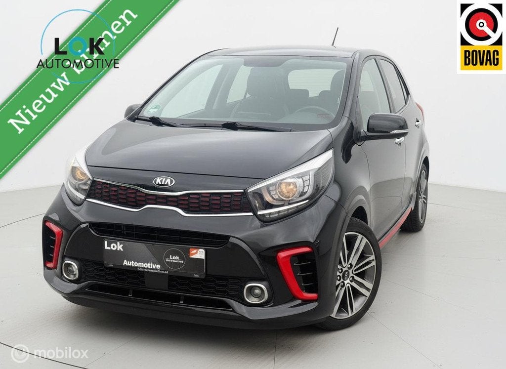 Kia Picanto 1.2 GT-Line CAMERA|KEYLESS|STOELVERW|STUURVERW|L, 839 kg, 86 pk, Gebruikt, Zwart