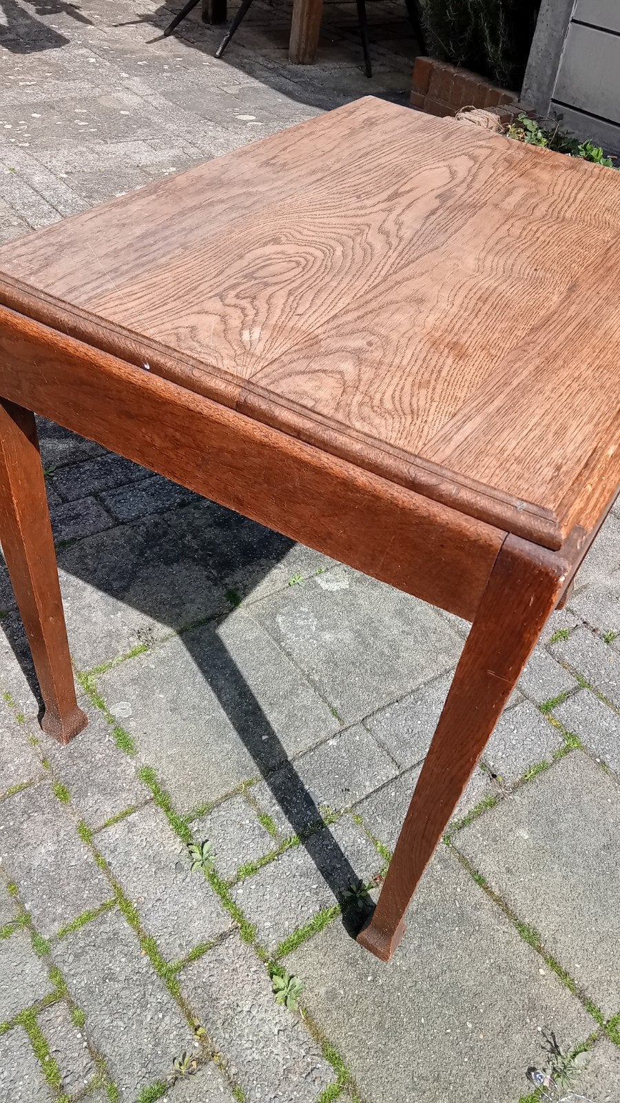 Antieke eiken houten tafel, Ophalen