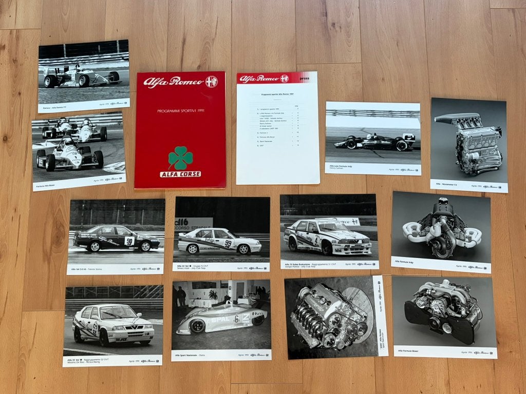 Alfa Corsa - Programmi Sportivi 1991, Alfa Romeo, Ophalen of Verzenden, Zo goed als nieuw, Alfa Romeo