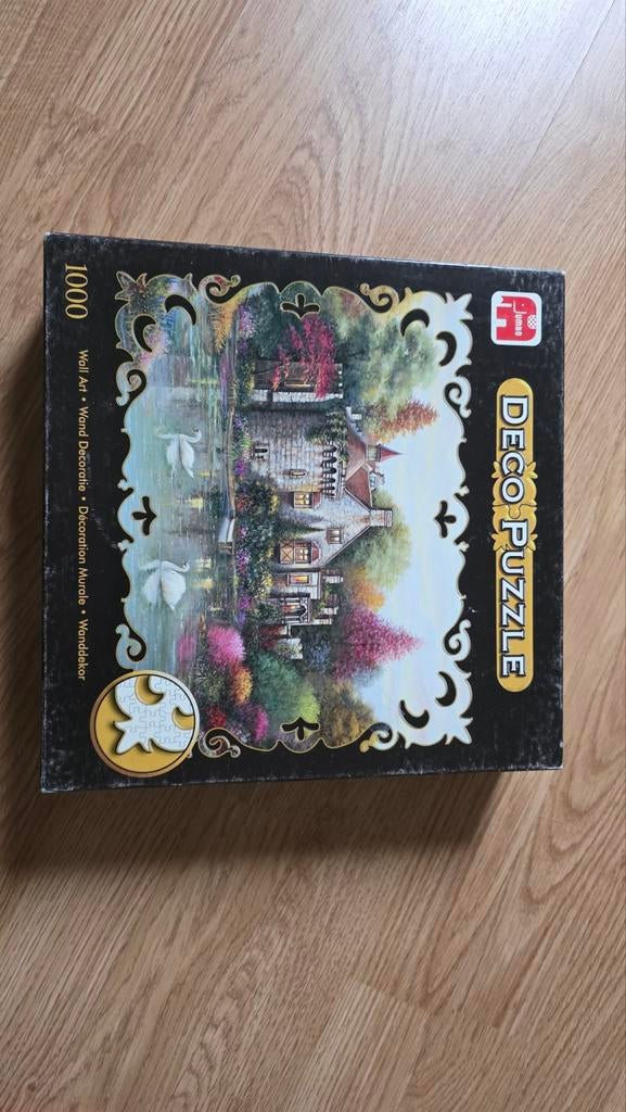 Deco Puzzels 1000 stukjes - Kasteel & Winterlandschap, Ophalen, 500 t/m 1500 stukjes, Gebruikt, Legpuzzel