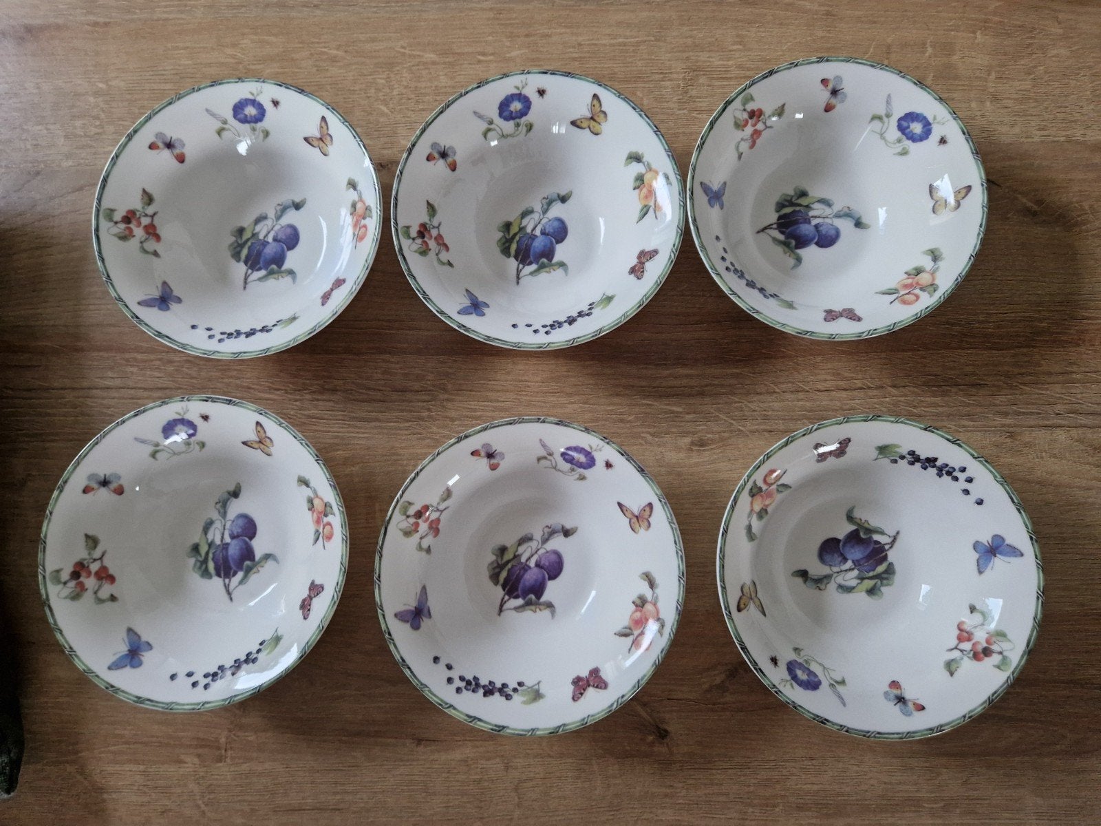 6 schaaltjes Janneke Brinkman  Fruit & Flowers, Ophalen, Zo goed als nieuw, Overige stijlen, Schaal of Schalen