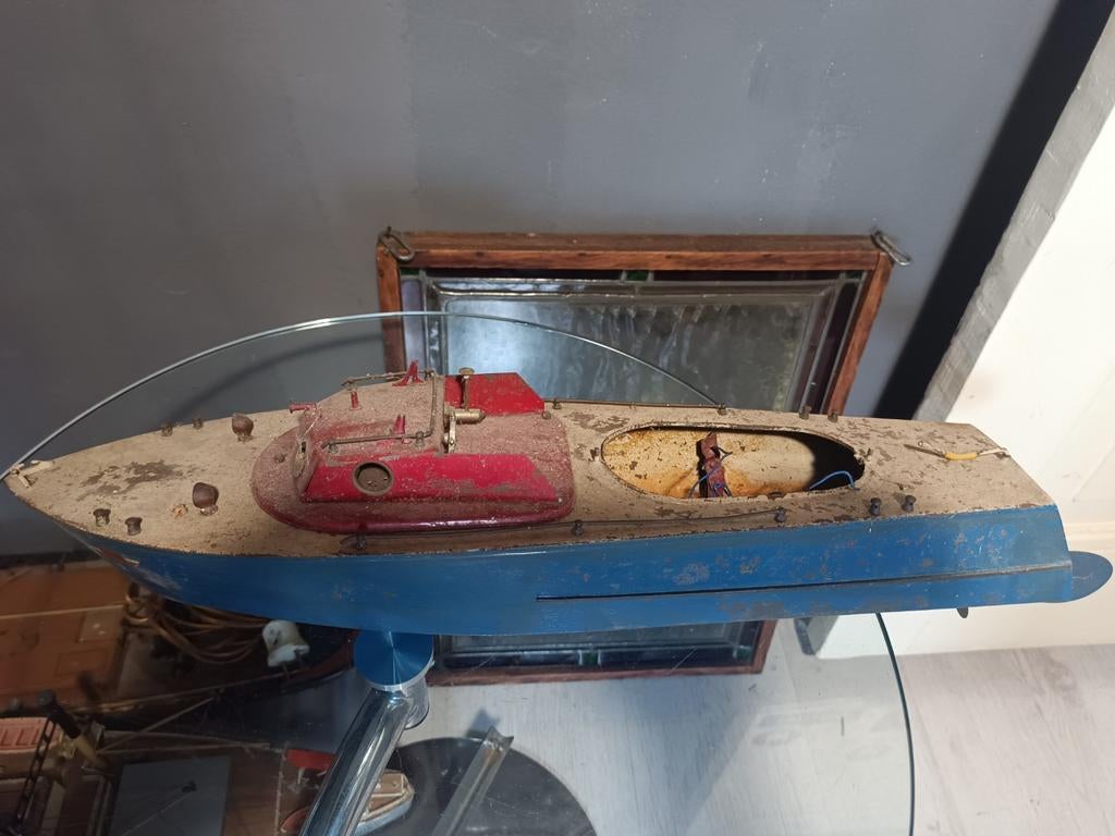 Antieke Gely Blikken Boot - Georg Levy - Vintage, Ophalen of Verzenden, Gebruikt