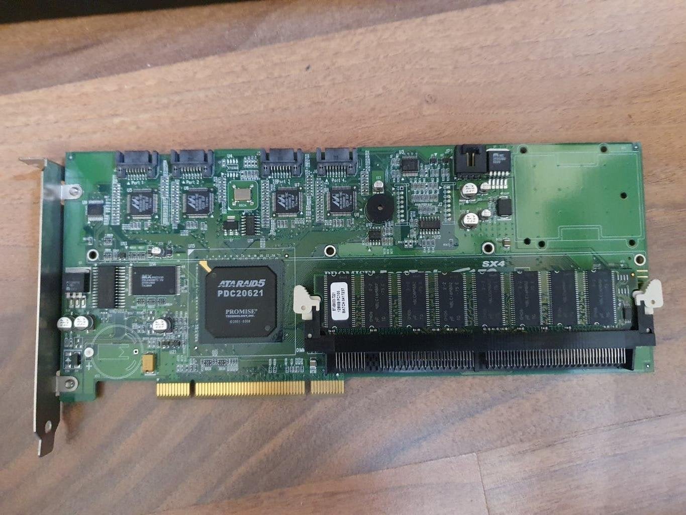 Vintage Promise SATA RAID5 Controller PDC20621 PCI, Ophalen of Verzenden, Gebruikt, Overige chipsets, PCI