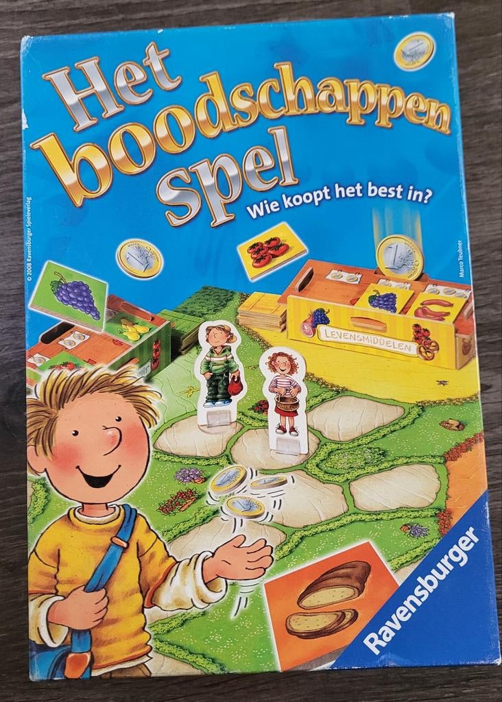Het Boodschappen Spel Ravensburger - Zo goed als nieuw, Hobby en Vrije tijd, Gezelschapsspellen | Bordspellen, Ophalen of Verzenden