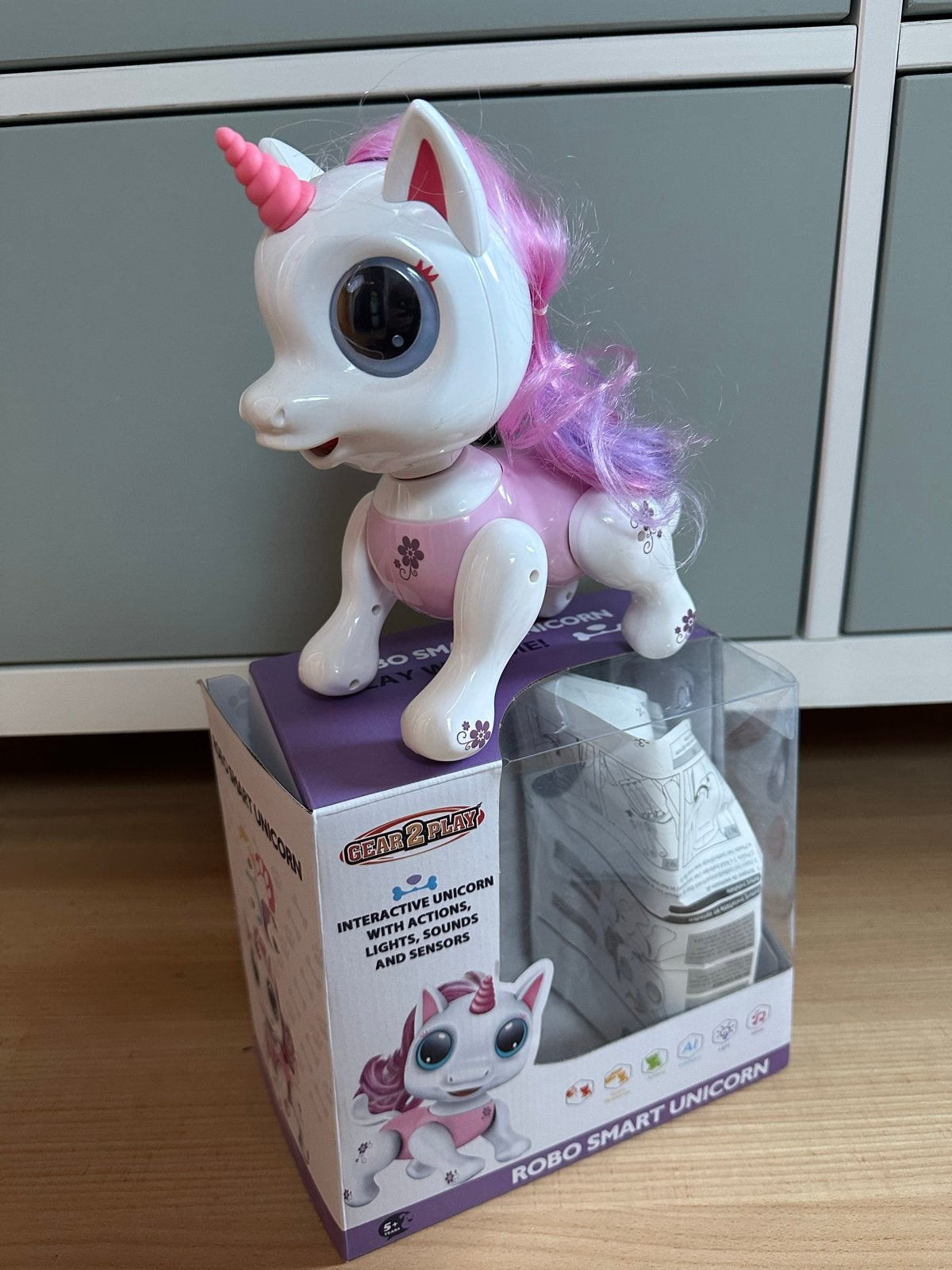 Gear2Play Robo Smart Unicorn - Interactief Eenhoorn Speelgoe, Kinderen en Baby's, Ophalen, Zo goed als nieuw, Jongen of Meisje