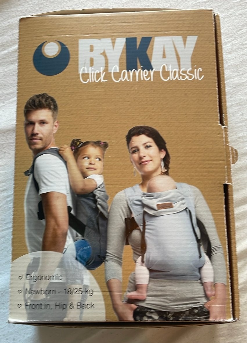ByKay click classic carrier en draagjas (M), Gebruikt, Overige typen, Buik, Rug of Zij, Ophalen