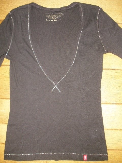 ESPRIT t- shirt bruin goud maat L, Maat 38/40 (M), Bruin, Ophalen of Verzenden, Zo goed als nieuw