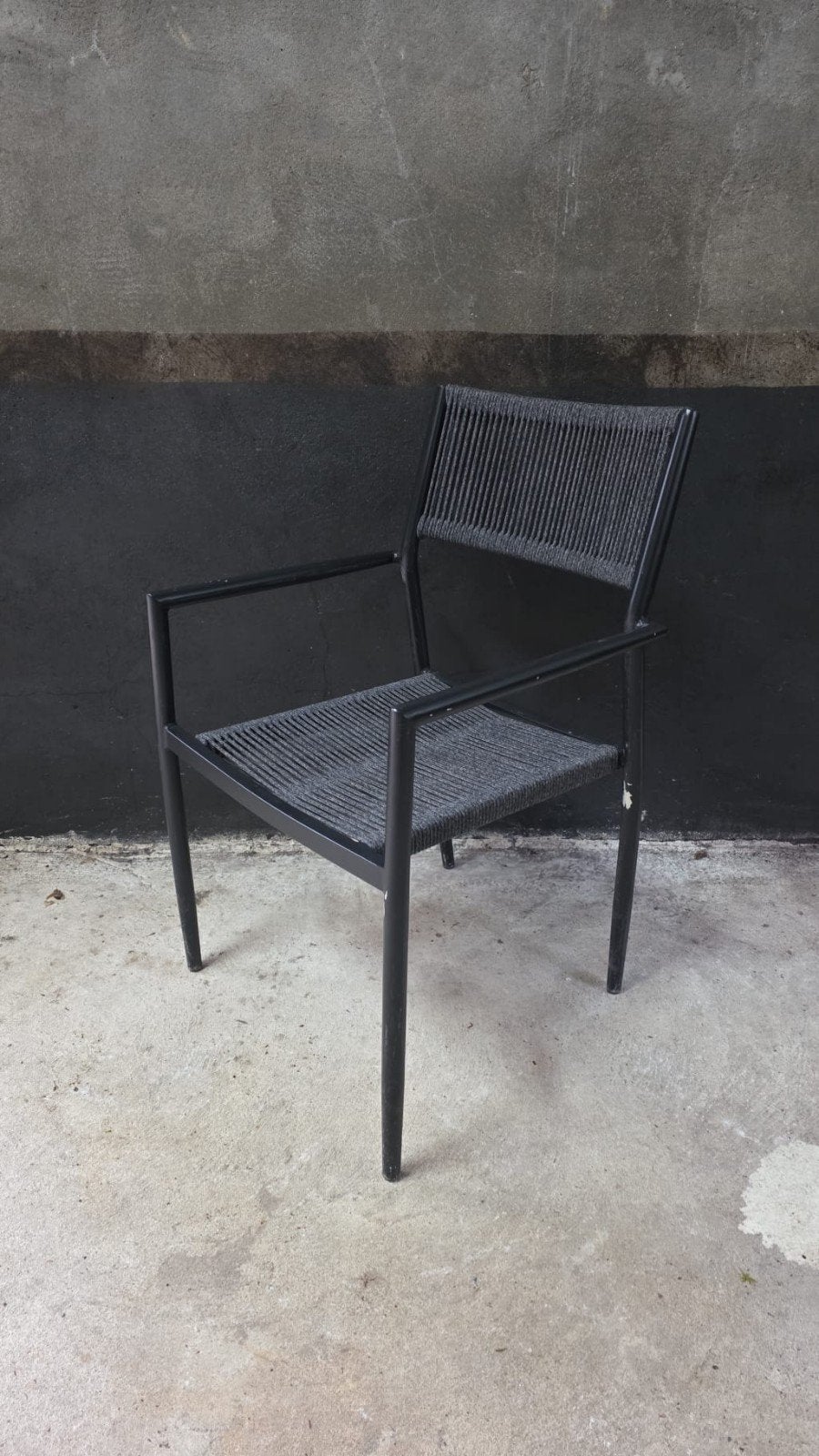 30 x terrasstoelen grijs zwart terras horeca cafe stoelen, Ophalen of Verzenden, Zo goed als nieuw, Zwart, Vijf, Zes of meer stoelen