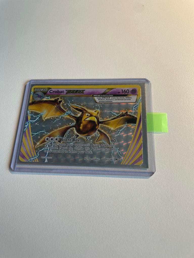 Pokémon Crobat BREAK kaart XY181, Verzenden, Gebruikt, Losse kaart, Foil