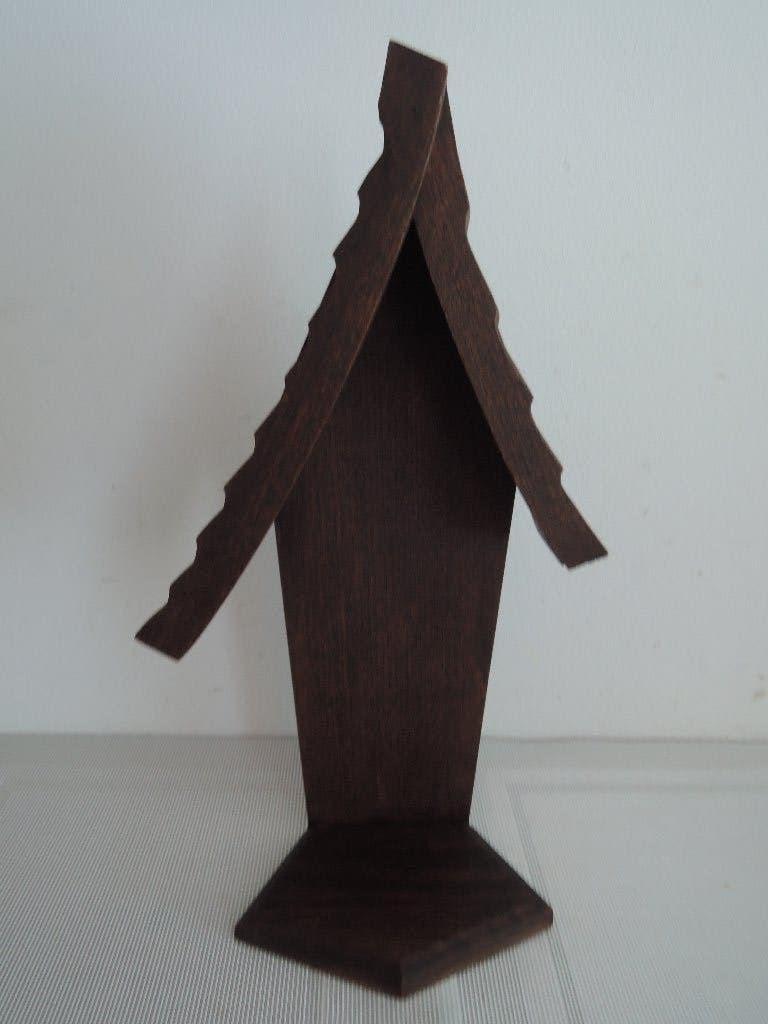 Ouderwetse houten console voor een (Maria) beeld, Ophalen of Verzenden, Zo goed als nieuw, Overige typen