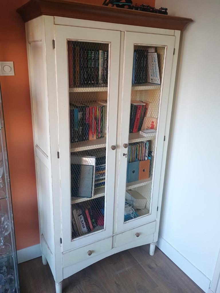 Authentieke boekenkast uit Londen - 180x87x37 cm, Ophalen, 50 tot 100 cm, Authentiek, Klassiek, 150 tot 200 cm