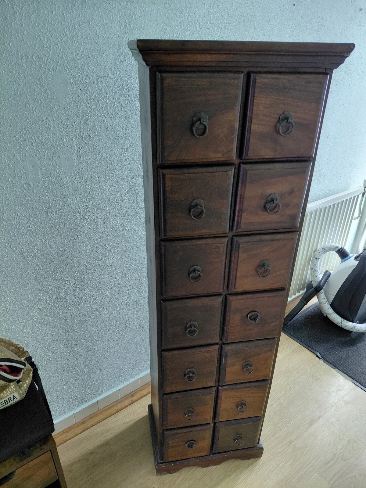 Mooie Teakhouten Ladekastn, Ophalen, Minder dan 50 cm, Gebruikt, 5 laden of meer