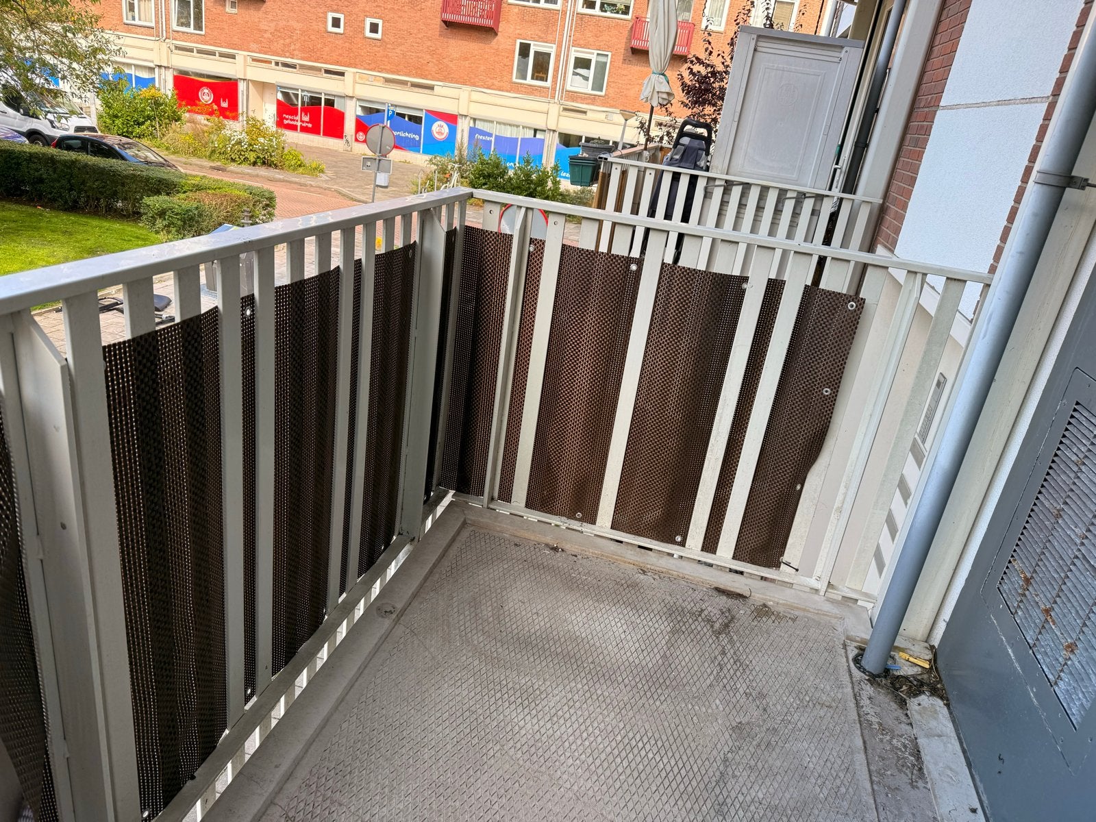 Balkon zeil voor beschutting en privacy, Ophalen, Zo goed als nieuw
